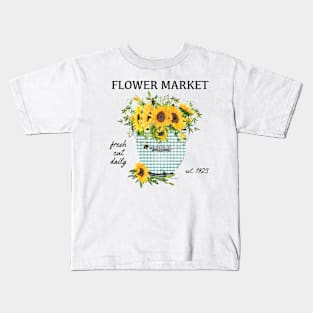 Farm Market Sunflowers C2 Kids T-Shirt